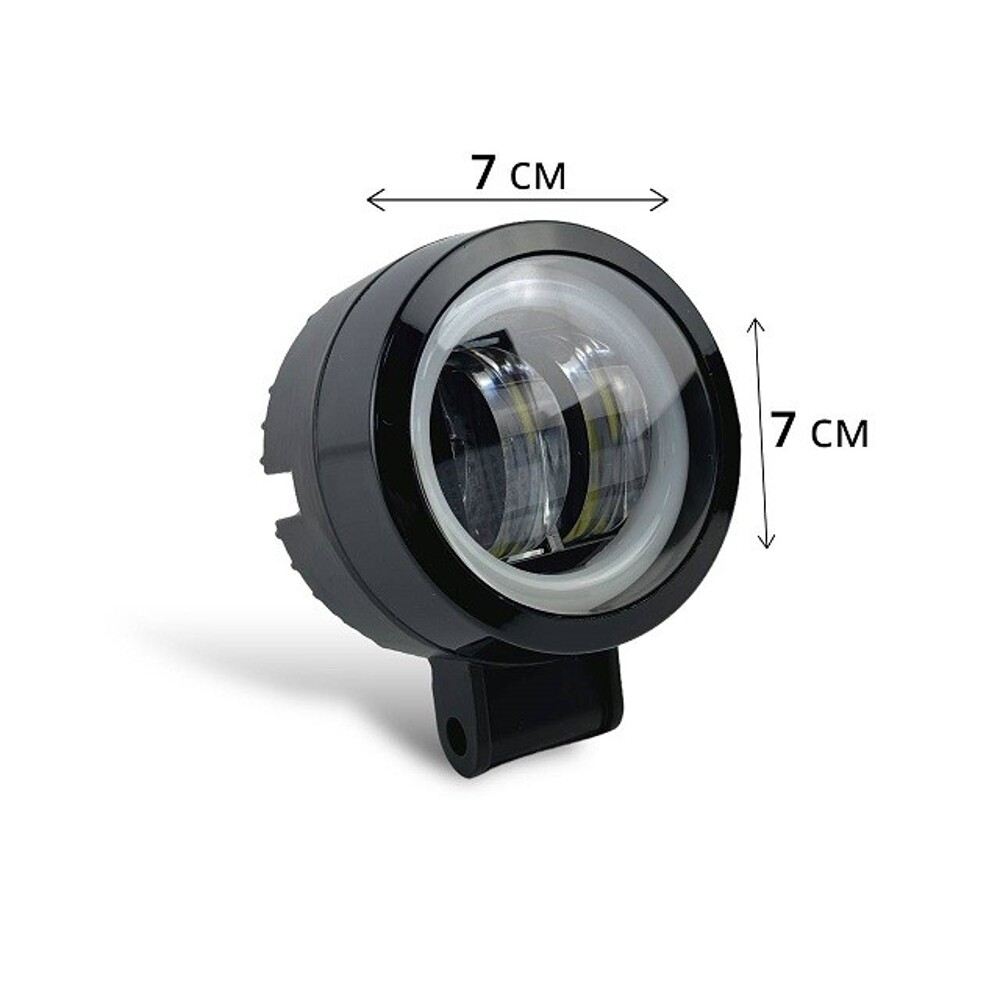 Противотуманная фара с ход. огнем круглая 15w (1шт) Противотуманная фара с ход. огнем круглая 15w (1шт)