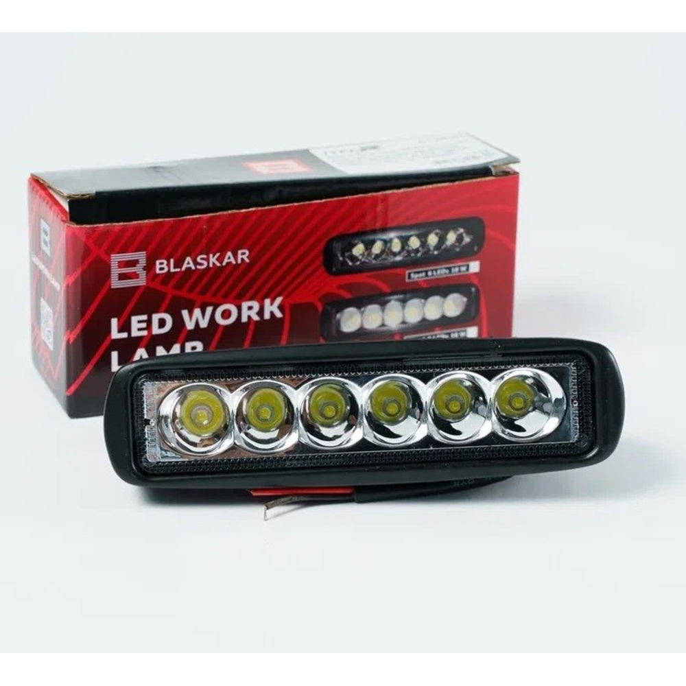 Противотуманная фара светодиодная 18W 6 SMD 1500Lm 6500K 9-80V 16см SPOOT (Дальний свет) (1 шт) Противотуманная фара светодиодная 18W 6 SMD 1500Lm 6500K 9-80V 16см SPOOT (Дальний свет) (1 шт)