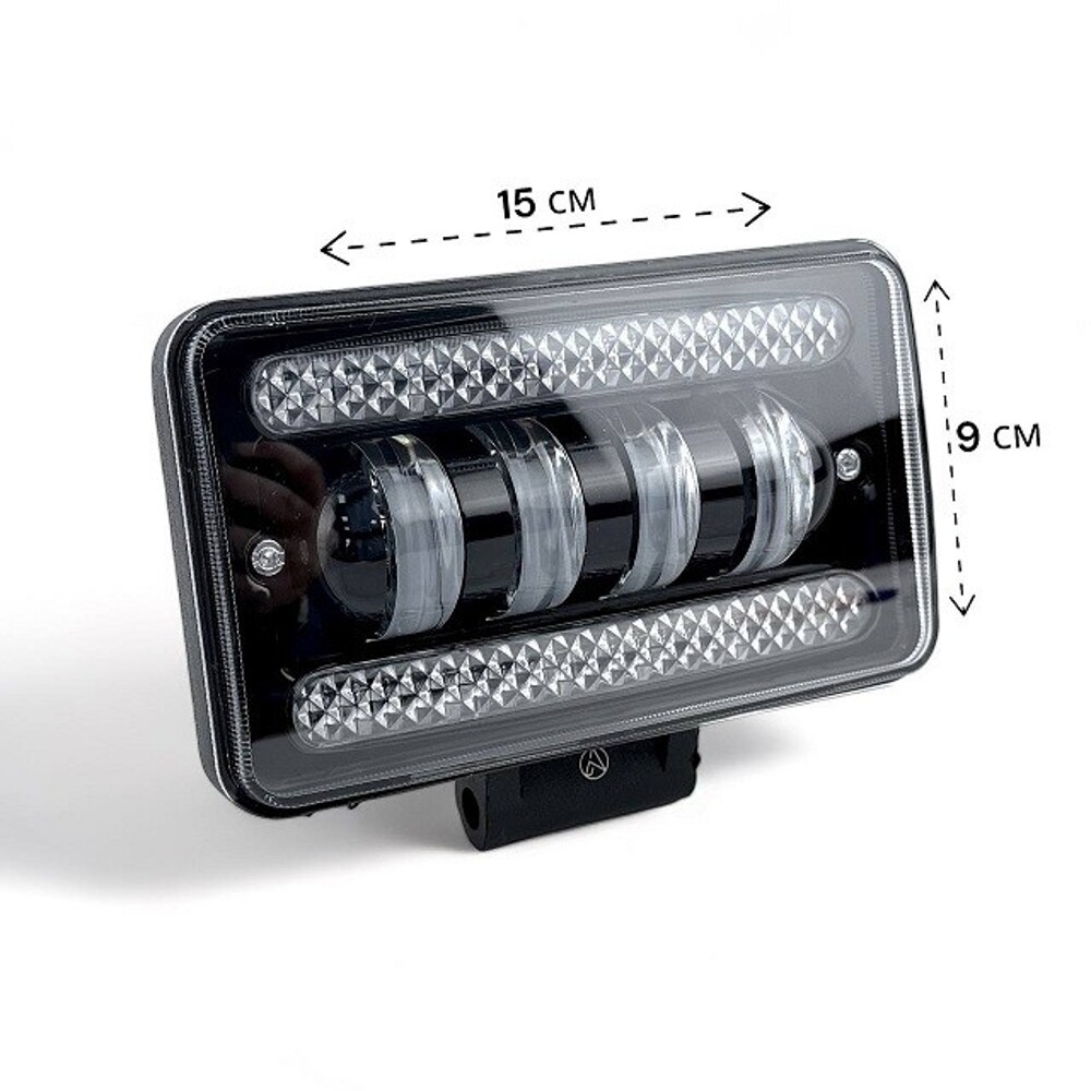 Противотуманная фара с ход. огнем 30W 12-24V (1шт) Противотуманная фара с ход. огнем 30W 12-24V (1шт)