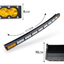 Противотуманная фара универсальная изогнутая 110см 12-24V