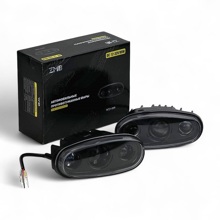 Противотуманная фара LED 2002-2009 Chevrolet Lanos белый/желтый корпус металл (Компл)