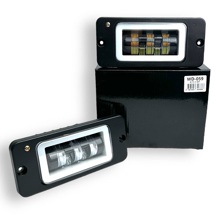 Противотуманная фара LED 4308-5308 камаз 50w белый/желтый (компл)