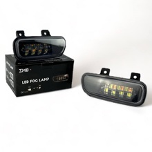 Противотуманная фара LED 4308-5308 камаз 7 линз белый/желтый (компл)