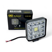 Противотуманная фара светодиодная квадратная 12W 1200Lm 84*84*20мм 12-24V (1шт) /UZ-003