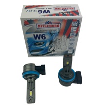 Светодиодные лампы H11 W6 CSP LED 6500K 4000Lm 16Wх2 12V (2шт)