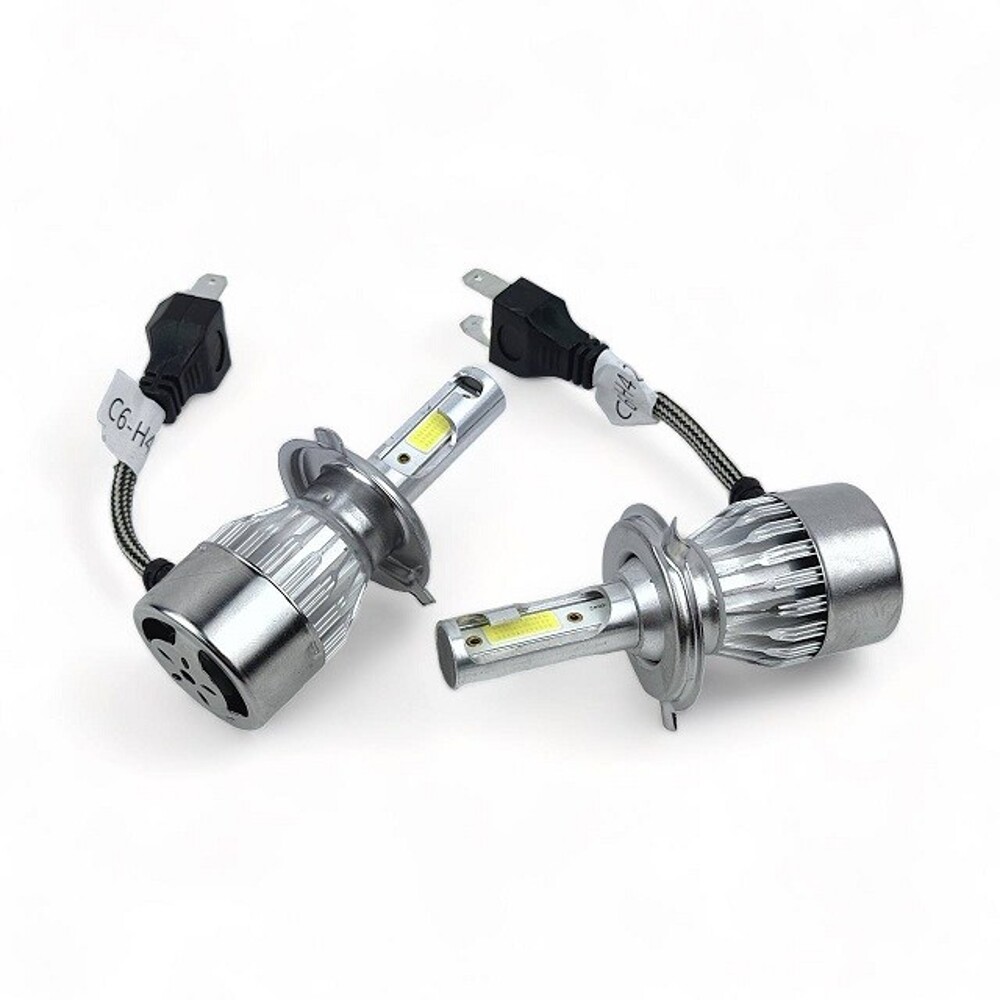 Светодиодные лампы H4 C6 6000K 4000Lm 26W 8-48V (комплект 2шт) Светодиодные лампы H4 C6 6000K 4000Lm 26W 8-48V (комплект 2шт)