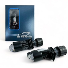Светодиодные лампы H4 линза 6500k 30w 12-24v (комплект 2шт)