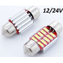 Светодиод T11 11x31 10 SMD 4014 CANBUS 12-30V