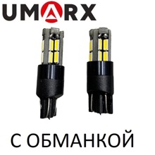 Светодиод T10 (W5W) 18 SMD 4014 IC CANBUS (с обманкой) 12V