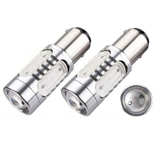 Светодиод S25 1157 (P21/5W BAY15D) 5 LED 7.5W FLASH RED 12V 2конт Cтробоскоп красный