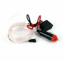 Неоновая нить для подсветки салона белая 5 метров