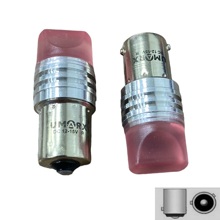 Светодиод S25 1156 (P21W BAU15S) 9 SMD 2835 150 LENS-3D R красная 12v 1конт