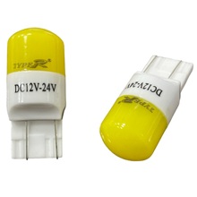 Светодиод T20 7443 (W21/5W) 6 SMD 3030 x 1.5W 9W CER UVL MT Y +/- Bl 9-24V желтая