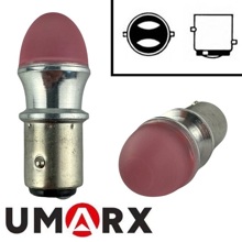 Светодиод S25 1157 (P21/5W BAY15D) 9 SMD 2835 UVL MT AL 14,5V R красная