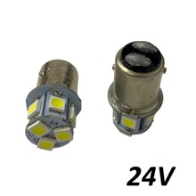 Светодиод S25 1157 (P21/5W BAY15D) 8 SMD 5050 24V 1конт