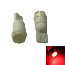 Светодиод T10 (W5W) 1 COB BIG CERAMIC красная 12v