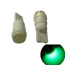 Светодиод T10 (W5W) 1 COB BIG CERAMIC зеленая 12v