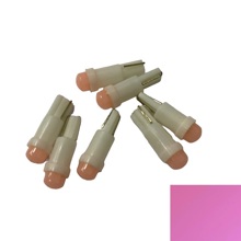Светодиод T5 1 LED COB B 12V розовый