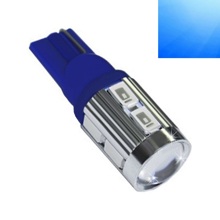 Светодиод T10 (W5W) 10 SMD 3014 синий 12v