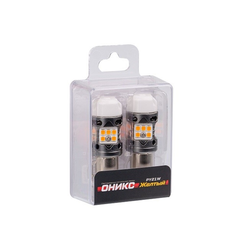 Светодиод S25 1156 (P21W BAU15S) 2800K 1000Lm CANBUS оникс 12v желтая (комплект 2шт) Светодиод S25 1156 (P21W BAU15S) 2800K 1000Lm CANBUS оникс 12v желтая (комплект 2шт)