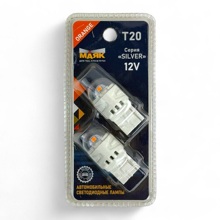 Светодиод T20 6 SMD 2835 12V W3*16d 160Lm ORANGE, серия SILVER