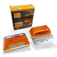 Фонарь габаритный светодиодный 2 режима желтый с кронштейном 24 V (2шт)