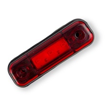 Ог-40 фонарь габаритный светодиодный, 3 LED, плоский, цвет красный 12-24v 2 шт.