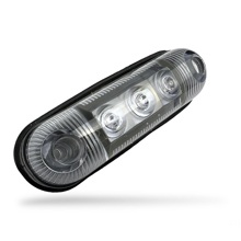 Фонарь габаритный светодиодный, выпуклый, цвет белый 12-24v