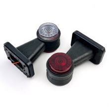 Ог-33 фонарь габаритный под лампу, плоский рассеиватель, цвет красный-белый 12-24v 2 шт.