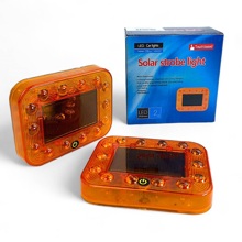 Маяк сигнальный светодиодный на магните и солнечной батарее, 2шт