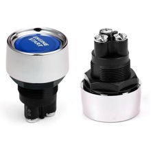 Кнопка Старт-Стоп с синей подсветкой