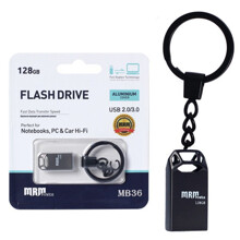 Карта памяти 128GB MB36 USB, 10Mb/s High speed, Metal, цвет серебро