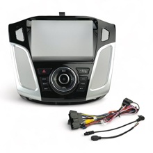 Рамка для магнитолы 9 FORD FOCUS 2012-2019г Серебро