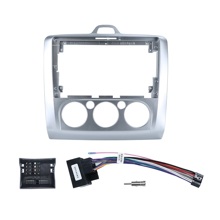 Рамка для магнитолы 9 FORD FOCUS 2004-2014г Серебро