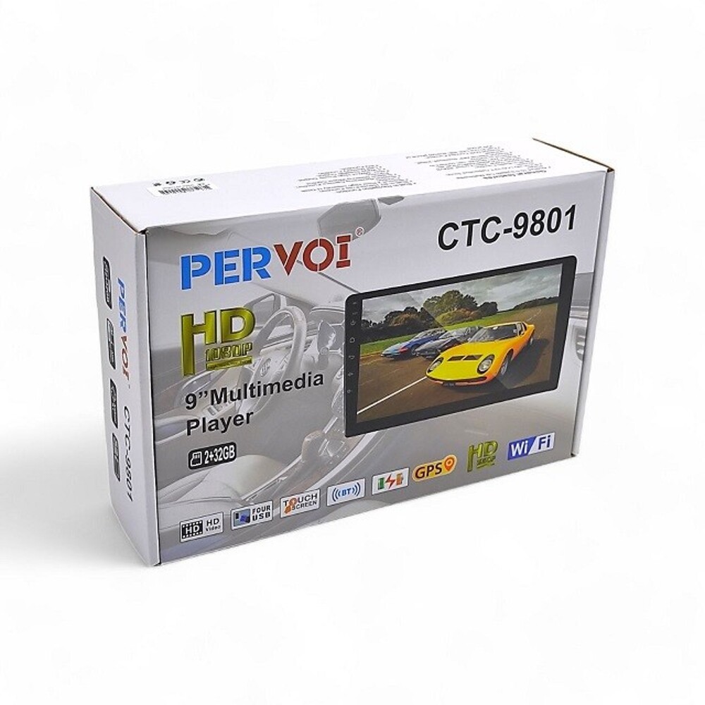 Магнитола двухдиновая CTC-9801 (Android, 2+32Gb, MyLatso сенсорный экран 9, Mirror Link, FM радио, USB, Bluetooth, GPS) Магнитола двухдиновая CTC-9801 (Android, 2+32Gb, MyLatso сенсорный экран 9, Mirror Link, FM радио, USB, Bluetooth, GPS)