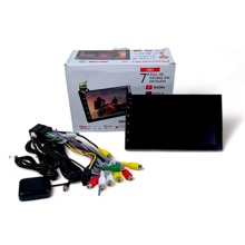 Магнитола двухдиновая 7001 (Android, 1G+16Gb, MyLatso сенсорный экран 7, Mirror Link, FM радио, USB, Bluetooth, GPS)