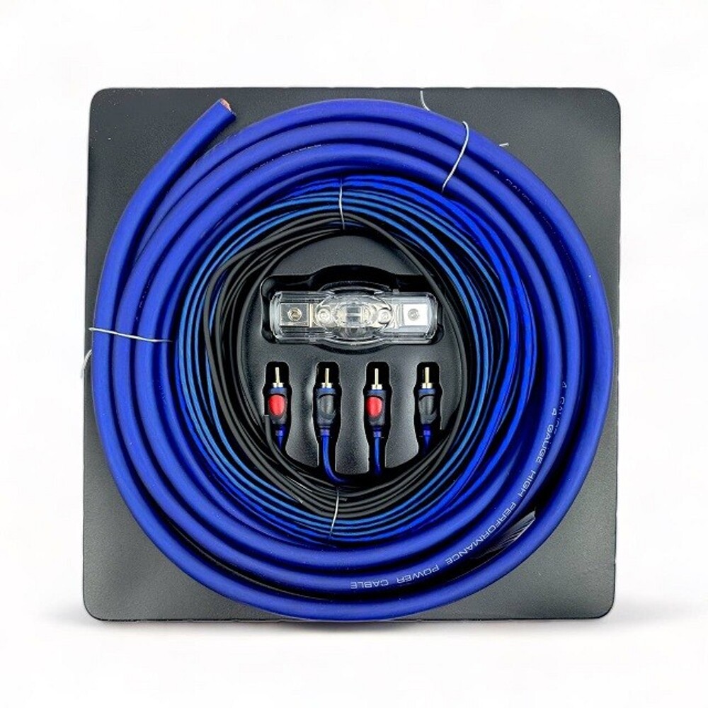 Провода для подключения автоакустики DF4 4channel цвет синий Провода для подключения автоакустики DF4 4channel цвет синий