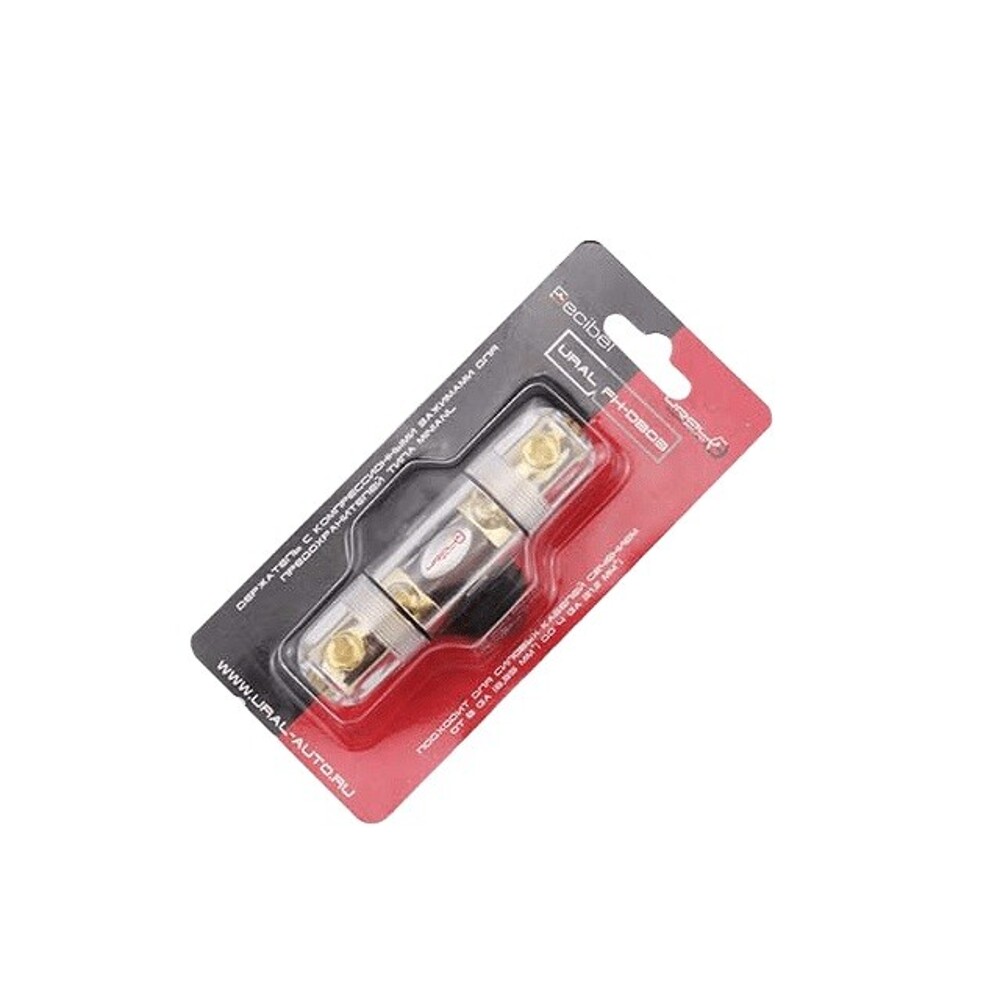 Держатель с компрессионными зажимами для предохранителей типа MiniANL Держатель с компрессионными зажимами для предохранителей типа MiniANL