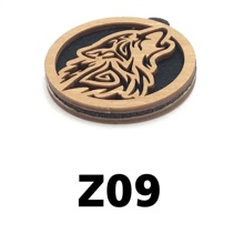 Ароматизатор подвесной деревянный Воющий волк