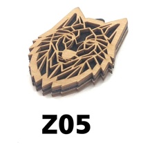 Ароматизатор подвесной деревянный Волк Полигональный