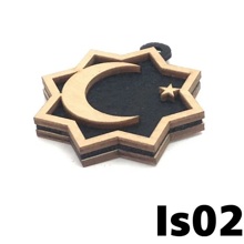 Ароматизатор подвесной деревянный Звезда Полумесяц