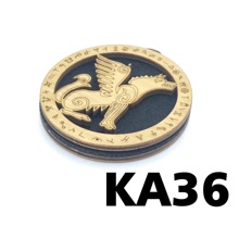 Ароматизатор подвесной деревянный Крылатая Волчица