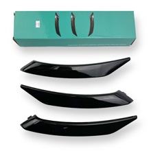 Накладки на внутр. ручки дверей VESTA черный глянец (комплект 3шт)