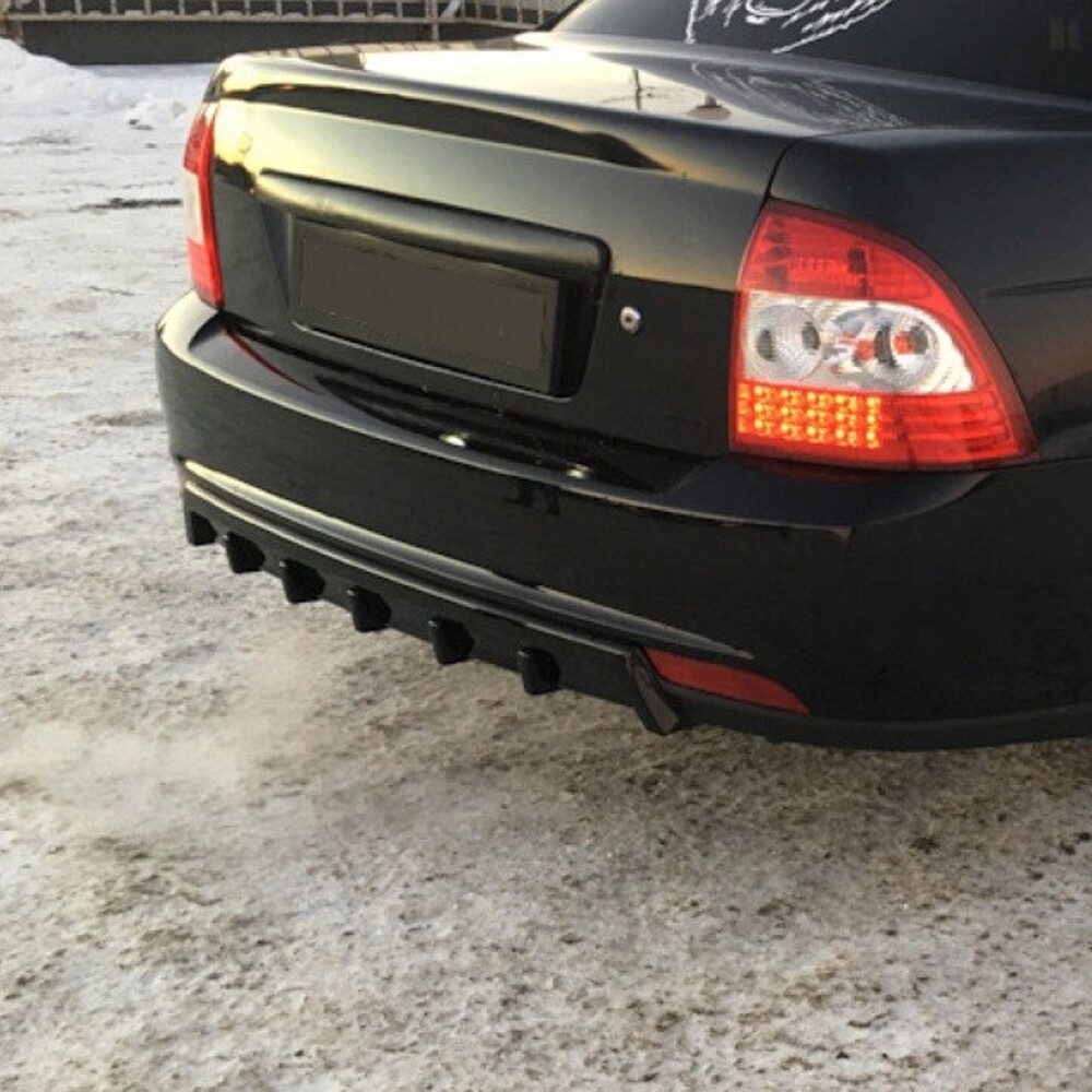 Диффузор заднего бампера лада Приора 2 седан Шагрень Диффузор заднего бампера лада Приора 2 седан Шагрень