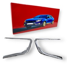 Молдинг бампера Веста Хром