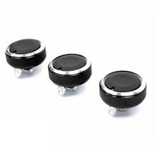 Ручки блока отопителя Нива Шевроле Хром (комп.3 шт)