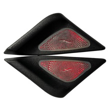 Заглушки зеркал с LED подсветкой Burmester для ваз лада приора (красный) (к-кт 2шт)