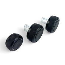 Ручки блока отопителя Гранта Черный глянец (комп.3 шт)