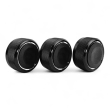 Ручки блока отопителя Нива Шевроле Черный глянец (комп.3 шт)