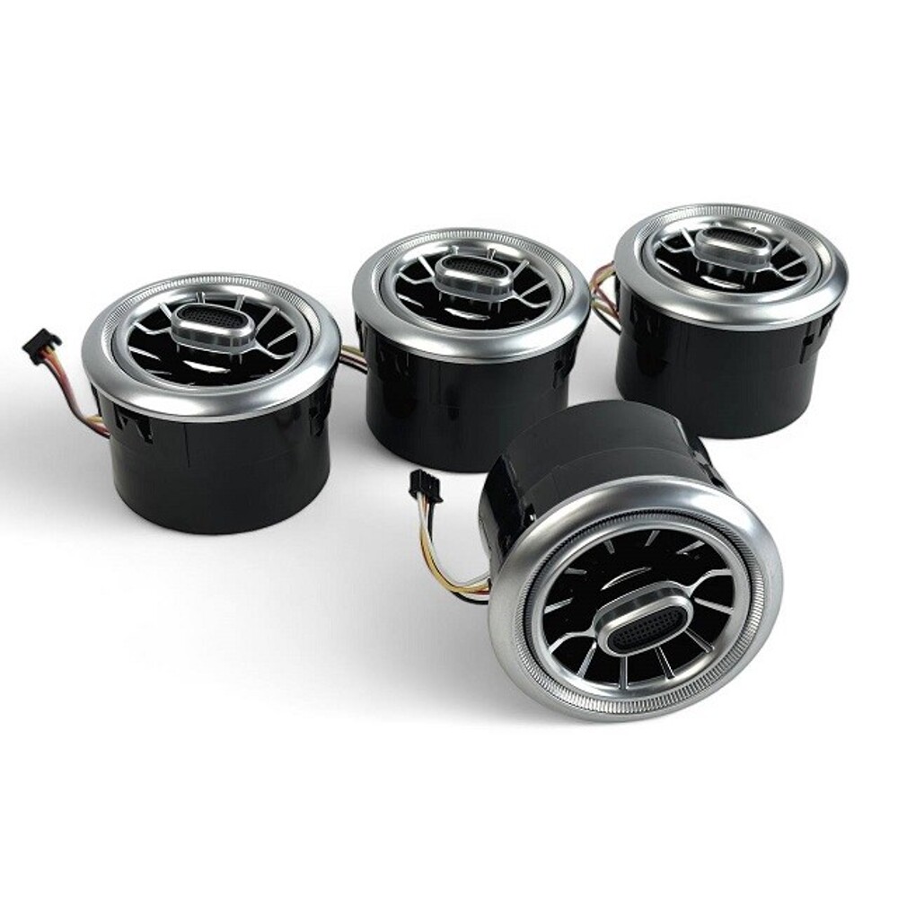 Дефлектор регулируемый под MB хром с RGB подсветкой (4шт комплект) Дефлектор регулируемый под MB хром с RGB подсветкой (4шт комплект)